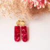 BOUCLES D OREILLES LIA ROUGE