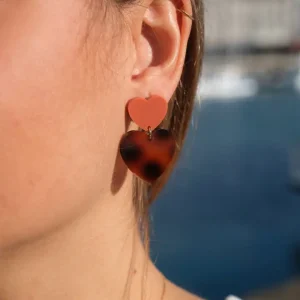 Alternative view of BOUCLES D OREILLES CLAUDETTE TERRACOTA