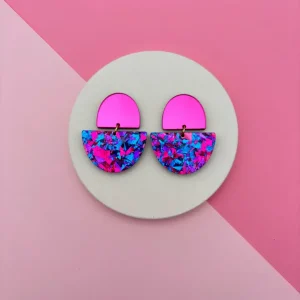 BOUCLES D OREILLES ODETTE MAGENTA - MULTICOLORE – Image 3