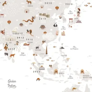 Alternative view of AFFICHE CARTE DU MONDE