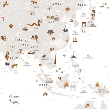 AFFICHE CARTE DU MONDE – Image 2