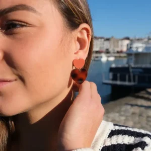 BOUCLES D OREILLES CLAUDETTE TERRACOTA – Image 3