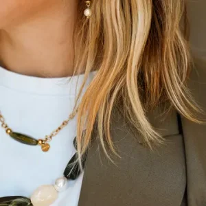 COLLIER CHARLOT' KAKI