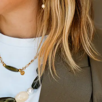 COLLIER CHARLOT' KAKI