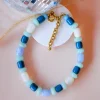 COLLIER BASIL BLEU
