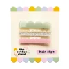 SET 3 BARRETTES WAVES CANDY