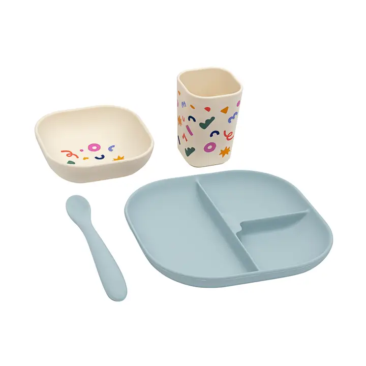KIT REPAS CONFETTI COBALT