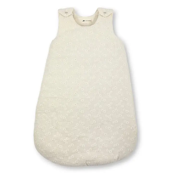 GIGOTEUSE GAZE DE COTON TOG 2 BRODERIES ECRU – Image 4