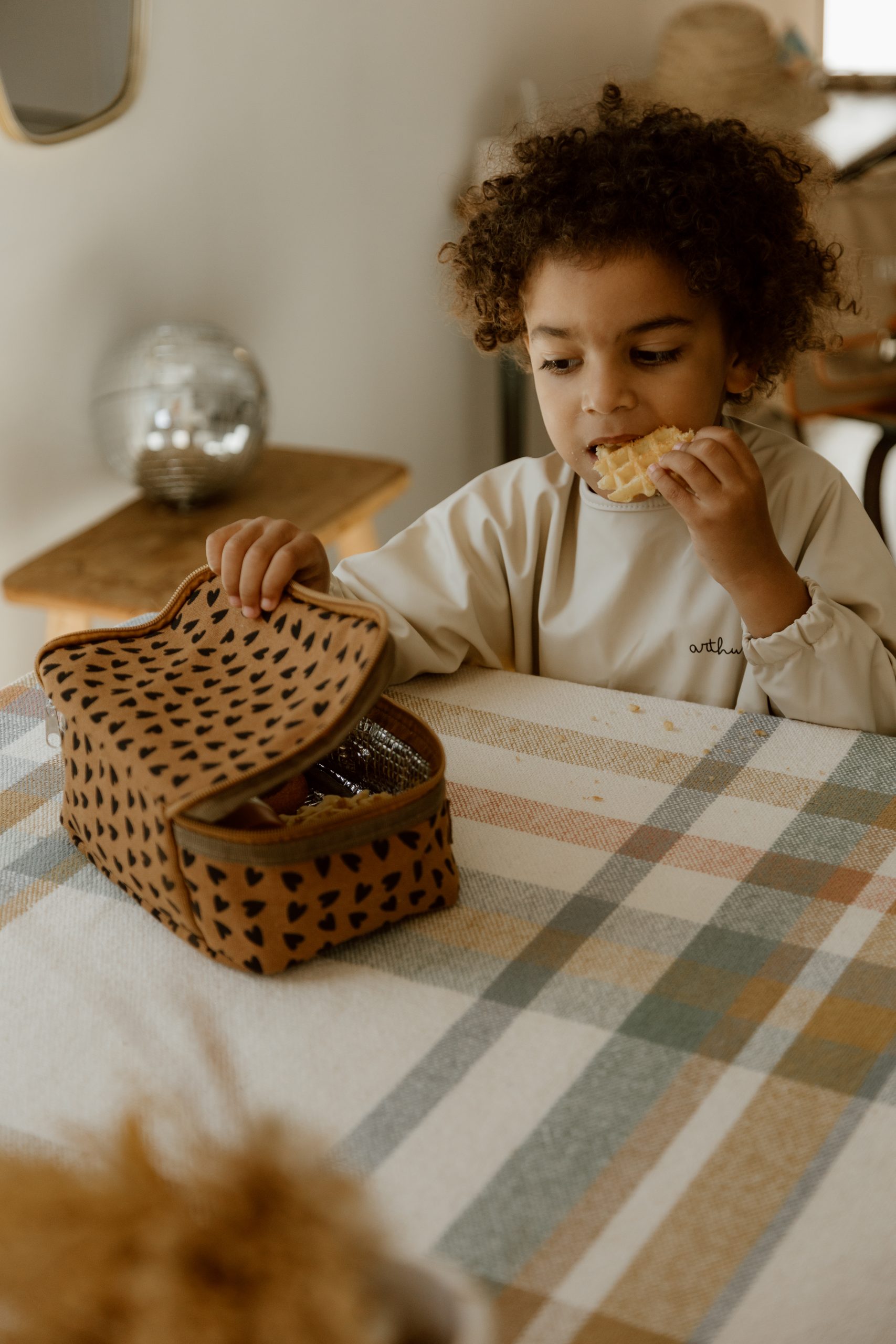 SAC ISOTHERME GOUTER COEUR NOISETTE