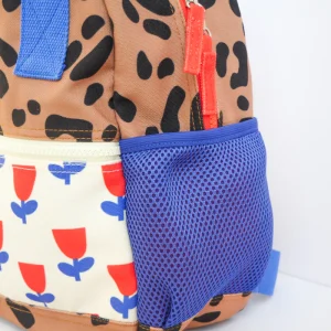 SAC A DOS LEOPARD AND FLOWERS – Image 3