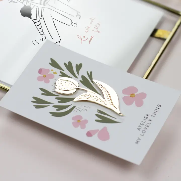 PIN'S LAITON TULIPE – Image 2