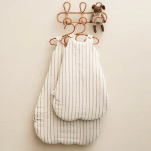 GIGOTEUSE GAZE DE COTON TOG 2 RAYURE BEIGE
