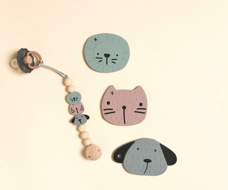ATTACHE TETINE ANIMALS PINK