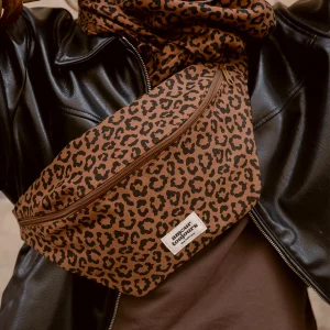 Alternative view of SAC BANANE LEOPARD FONCÉ