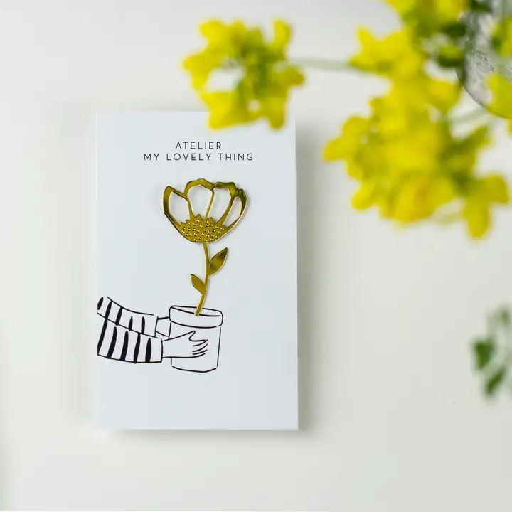 PIN'S EN LAITON FLEUR – Image 4