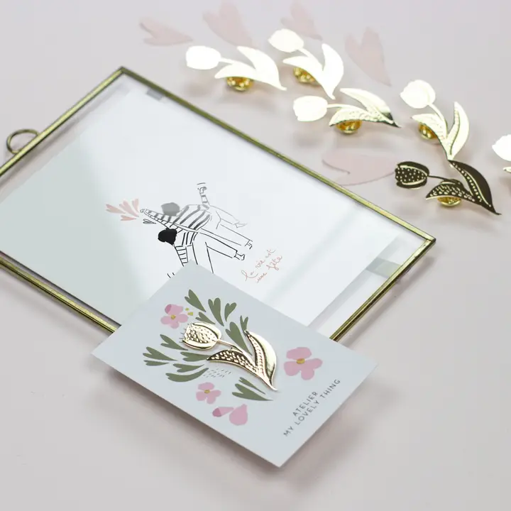PIN'S LAITON TULIPE – Image 3