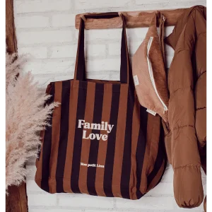 SAC CABAS RAYURE FONCE – Image 2