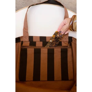 SAC CABAS RAYURE FONCE – Image 4