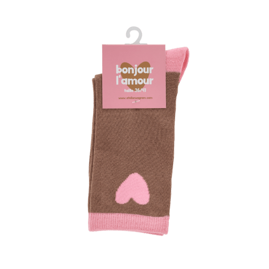 CHAUSSETTES ADULTE MARRON 36-41
