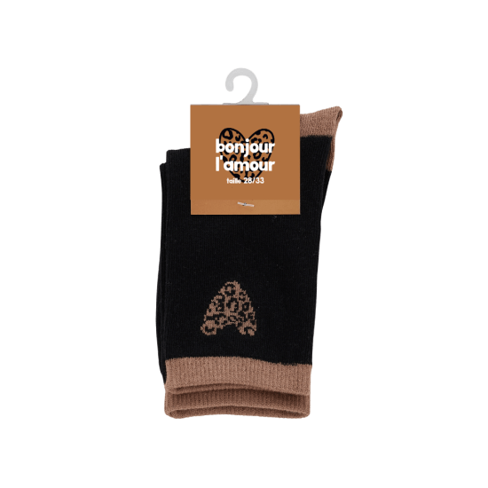 CHAUSSETTES ENFANT 28-33 LEO MARRON – Image 2