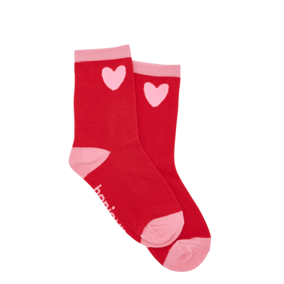 CHAUSSETTES ENFANT 28-33 ROUGE – Image 3