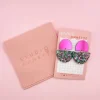 Boucles d'oreilles Odette  Magenta  Confettis