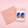 Boucles d'Oreilles Puces Viviane Bleu Confettis