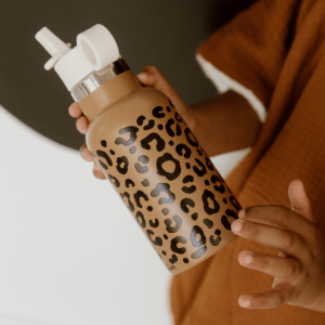 GOURDE 350 ML LEOPARD MARRON