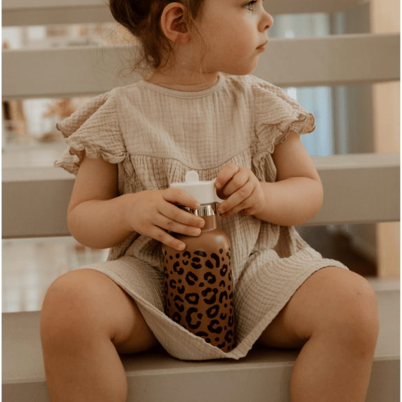 GOURDE 350 ML LEOPARD MARRON – Image 3