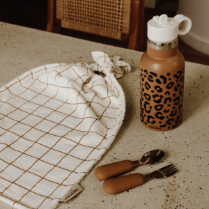 Alternative view of GOURDE 350 ML LEOPARD MARRON