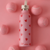 GOURDE 600 ML ROSE CŒURS ROUGE