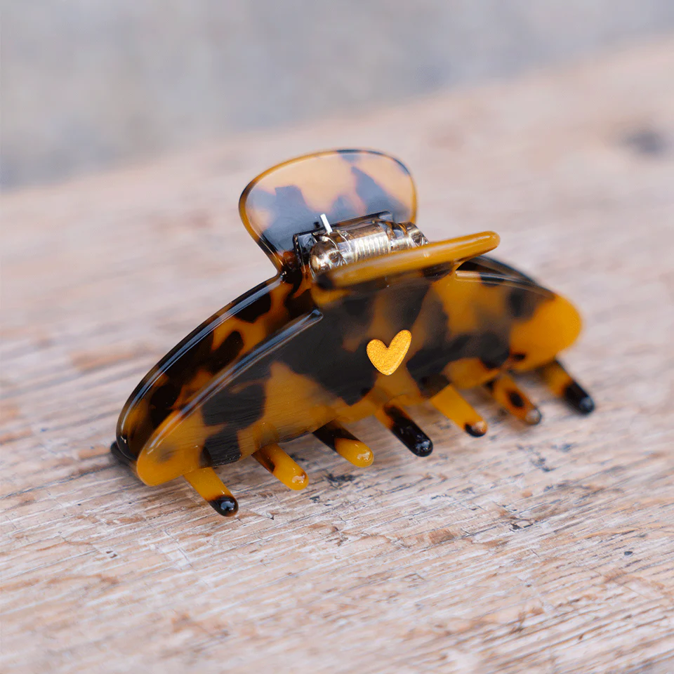 PINCE À CHEVEUX LEOPARD PETITE