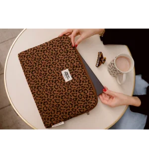 Alternative view of HOUSSE ORDINATEUR LEOPARD FONCÉ