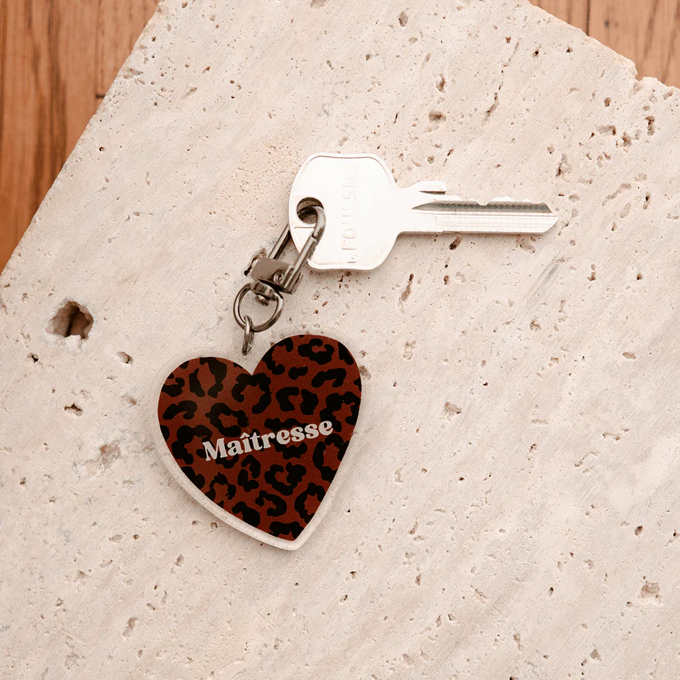 PORTE CLE LEOPARD MAITRESSE
