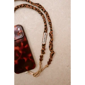 SANGLE TELEPHONE LEOPARD CORDON BEIGE – Image 3