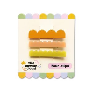 SET 3 BARRETTES WAVES SUNSET