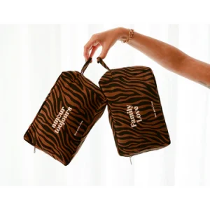 TROUSSE DE TOILETTE ZEBRE FONCE – Image 3