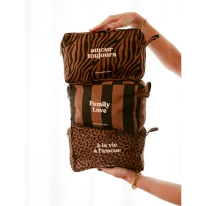 TROUSSE DE TOILETTE ZEBRE FONCE – Image 4