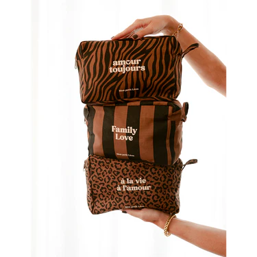 TROUSSE DE TOILETTE ZEBRE FONCE – Image 4