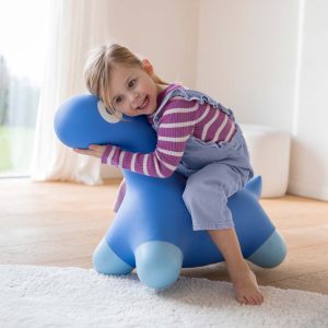 Alternative view of BALLON SAUTEUR - HOPPI DINO BLEU COSMIQUE