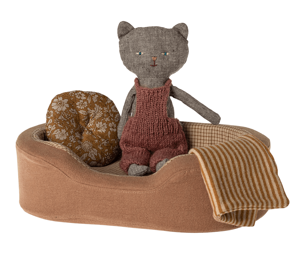 PANIER DOUILLET CHAT MARRON LARGE – Image 3