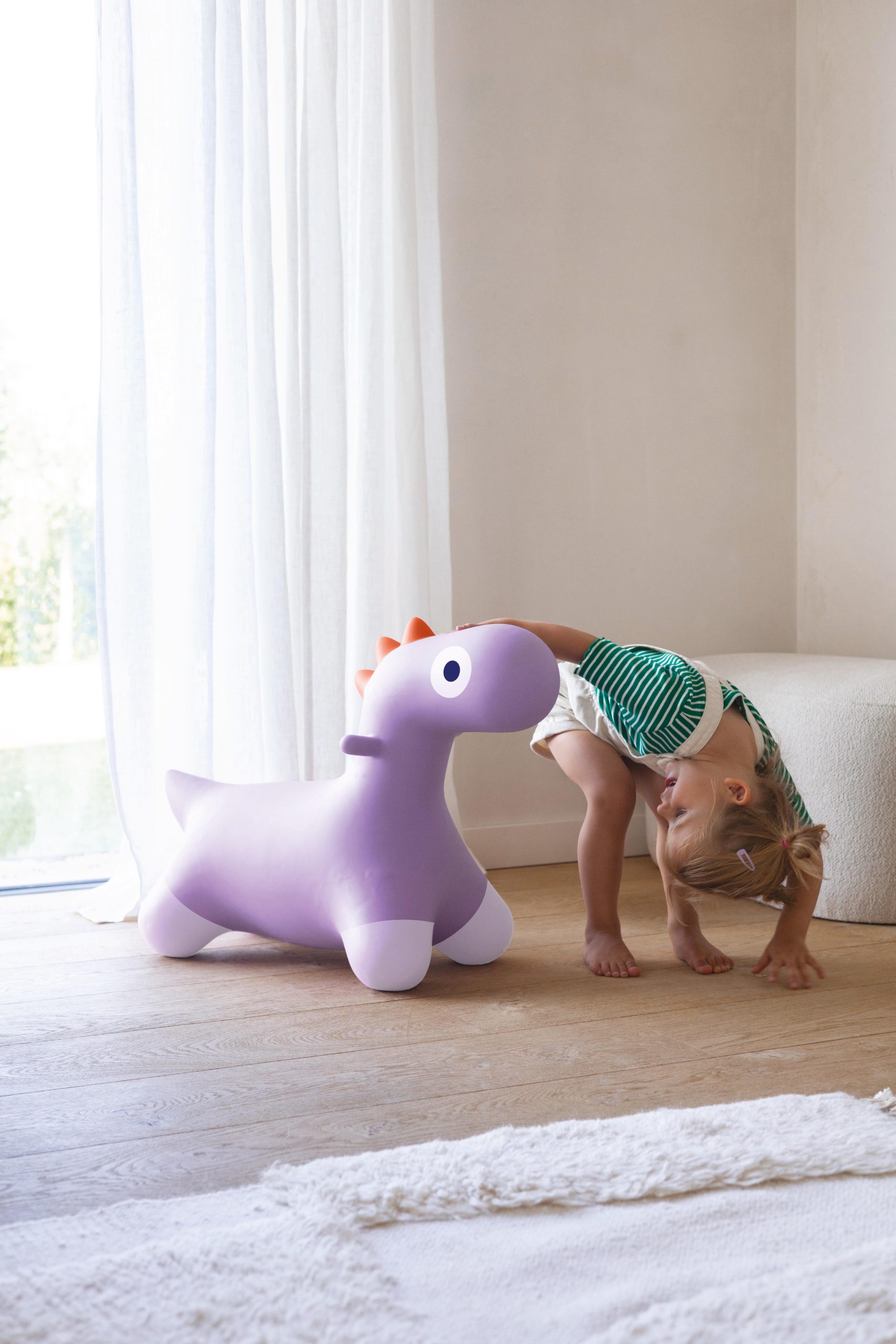BALLON SAUTEUR - HOPPI DINO LAVANDE