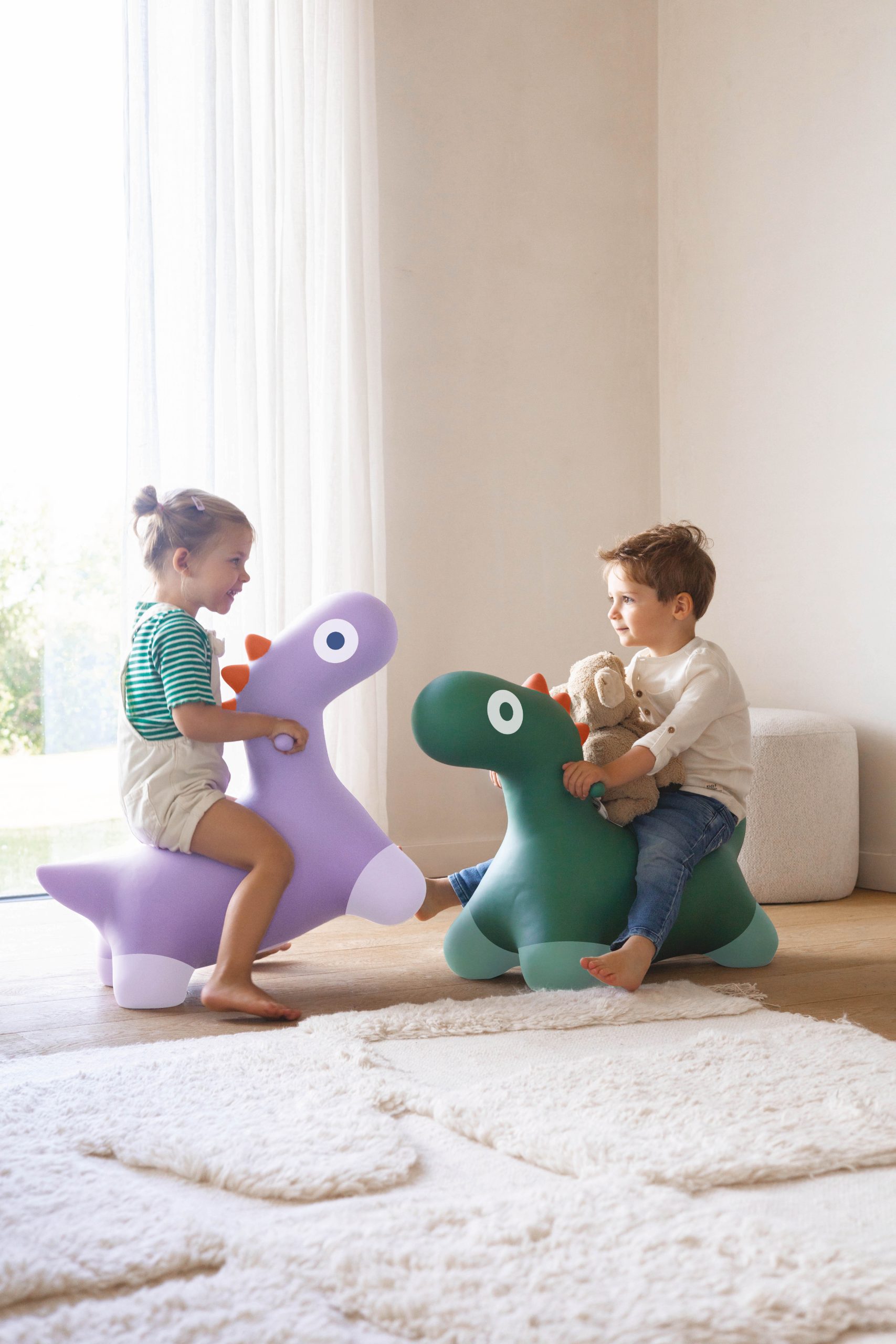 BALLON SAUTEUR - HOPPI DINO LAVANDE – Image 3