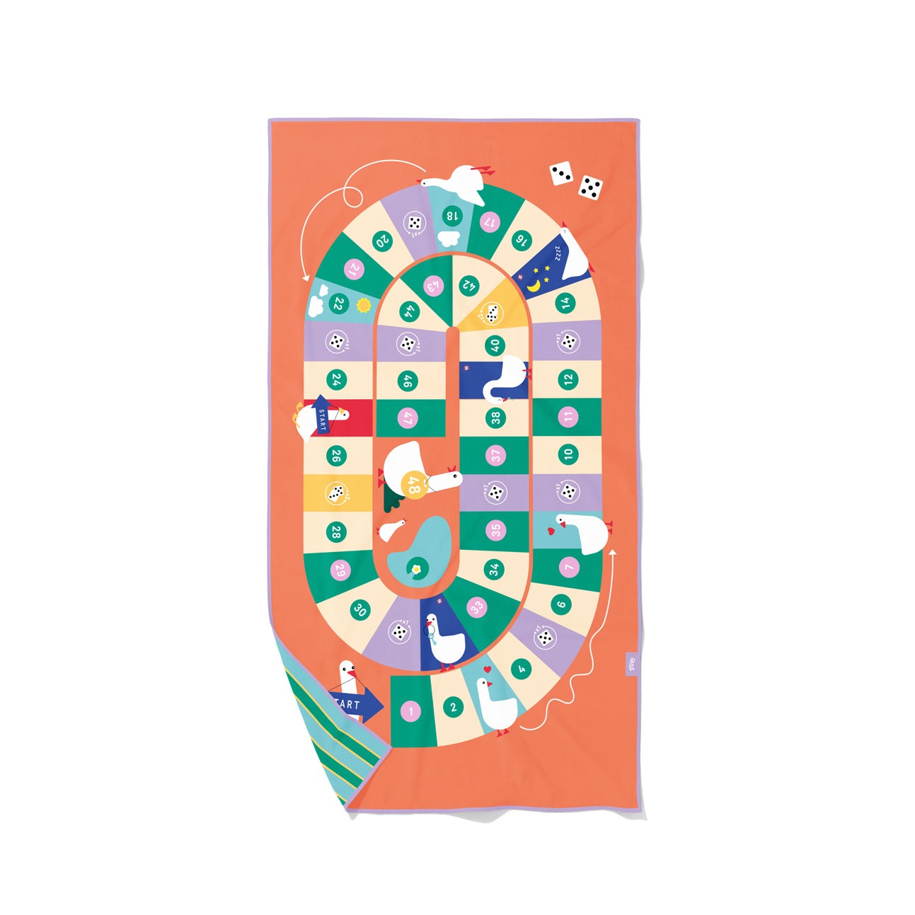 SERVIETTE PLAY TOWEL L JEU DE L OIE 180X100