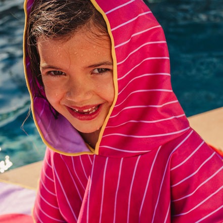 PONCHO DE PLAGE BORDEAUX – Image 3