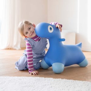 BALLON SAUTEUR - HOPPI DINO BLEU COSMIQUE – Image 3
