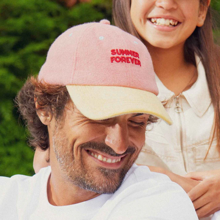 CASQUETTE SUMMER FOREVER EPONGE ROSE – Image 2
