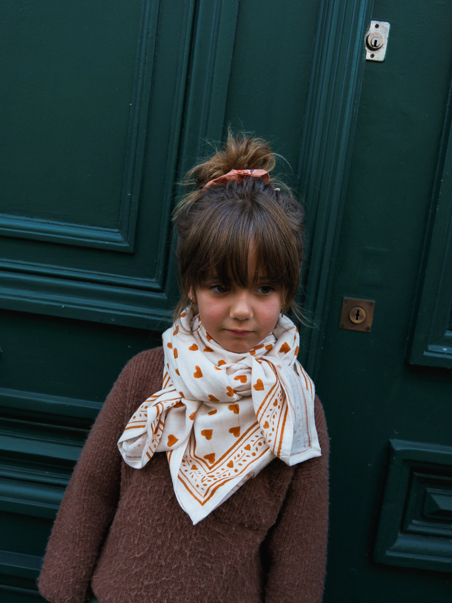 FOULARD LOVE CANNELLE – Image 3