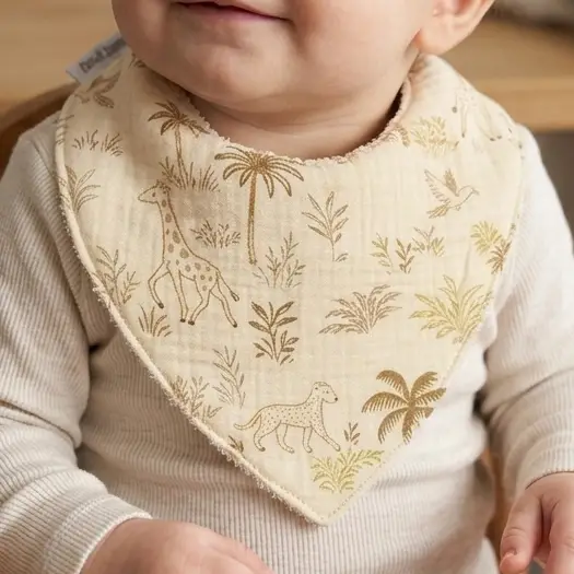 Bavoir bandana Safari