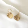 Boucles d'oreilles pendantes feuilles ginko